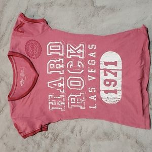 Pink Hard Rock Xsmall girls short sleeve